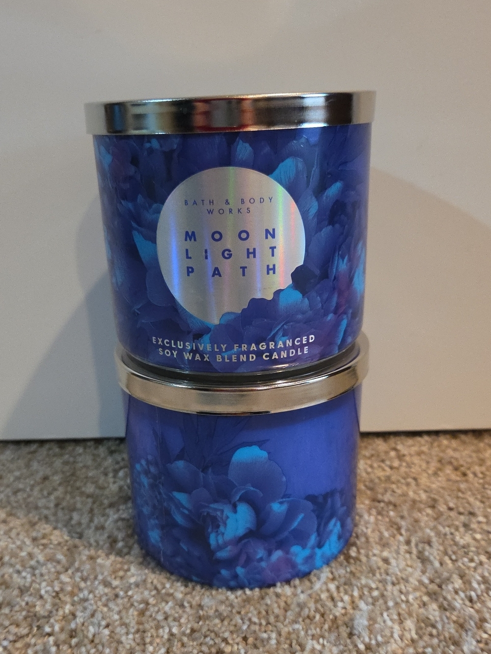 2pc MOONLIGHT PATH 3 Wick Candle Bath And Body Works
